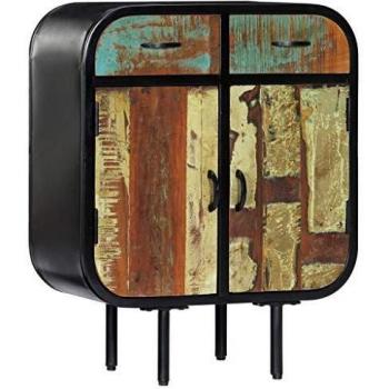 Buffet vintage en bois massif recyclé, vidaXL, 60 x 30 x 75 cm