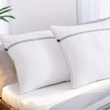 Oreillers BedStory Nouvelle Version 60x60 Lot de 2, Garnissage 3D Fibre Polyester