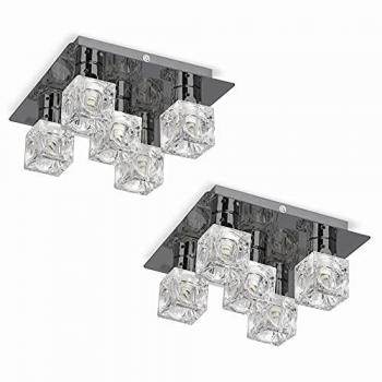 Ritz Ice Cube Black Ceiling Light