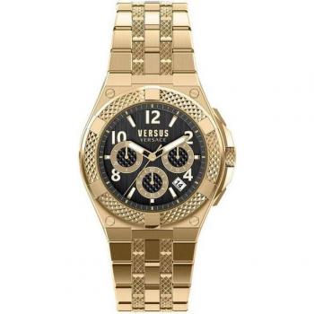 Versus Versace Black and Yellow Chronograph Watch