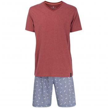 Ziegel-Herrenshorty TOM TAILOR Single‑Jersey – Größe 56