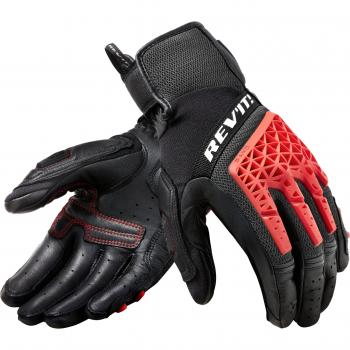 Gants de moto été Rev'it Sand 4 Noir Rouge 2XL