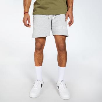 Pantaloni Corti Grigi Uomo Silver Varsity S
