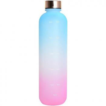 Frosted Transparent Water Cup with Time Marker 1000ML