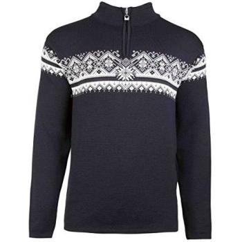 Dale of Norway St. Moritz Classic Men’s Merino Sweater Black/White L