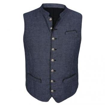 Spieth & Wensky Trachtenweste 350960-Pinto Herrenleinen‑Weste