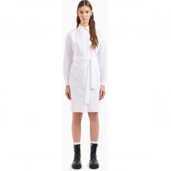 VESTITO A MANICHE LUNGHE ARMANI EXCHANGE BIANCHE 3DYA32/YN