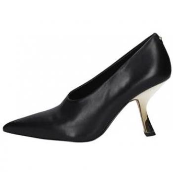 Michael Kors Women's Luna Black Leather Pointed Toe Pumps