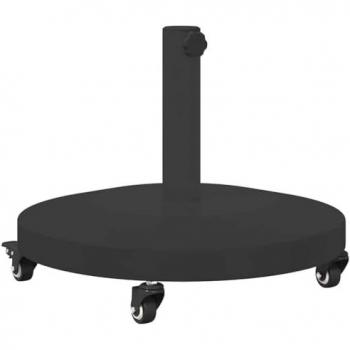 Structure en métal pour parasol noir 48×48×32,5 cm – vidaXL