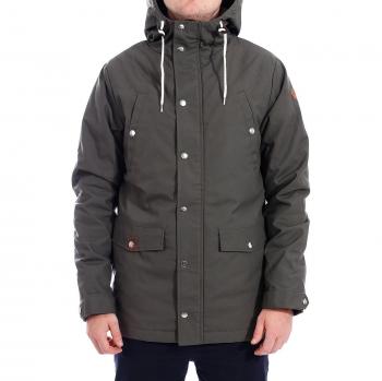Revolution Parka für Herren, Druckknopfverschluss, Grün (Army), L