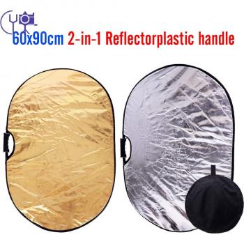 Luz Dorada Plateada Reflector 60x90 cm Plegable para Estudio