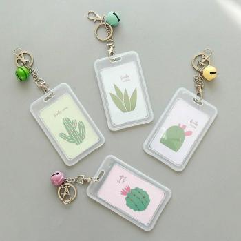 Bus Cover Card Pocket with Cactus