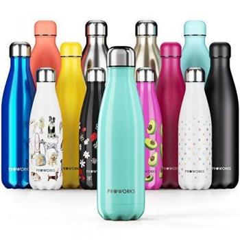 ProWorks Double‑Insulated 1L Gym & Travel Flask – Hot for 12 hrs, Cold for 24 hrs