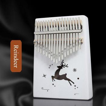 Pianito de Caoba 17 Teclas con Toque Africano