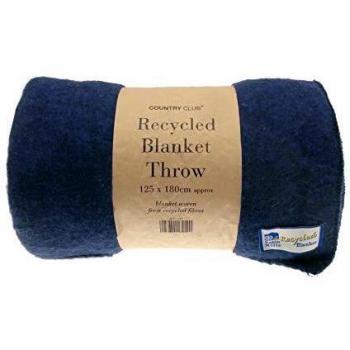 Sustainable Throw Blanket (Navy)