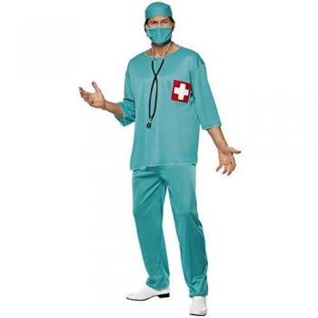 Vêtement de Costume Chirurgien Masculin Taille L, Couleur Verte – Article 21781/l