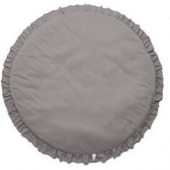Tapis de jeu en coton pur avec volants et coussin rond