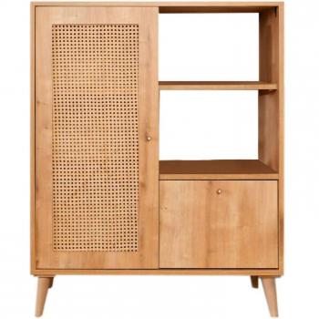 Credenza DMORA Buffet da Soggiorno 90x40h110 cm Quercia