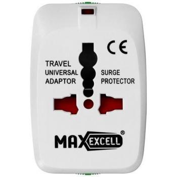 Max Excell Universal Power Plug con Spia Led Bianco
