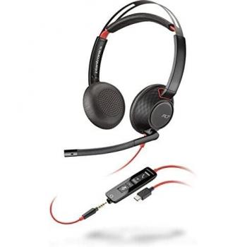 Poly Blackwire 5220 USB-C Office Headset Schwarz