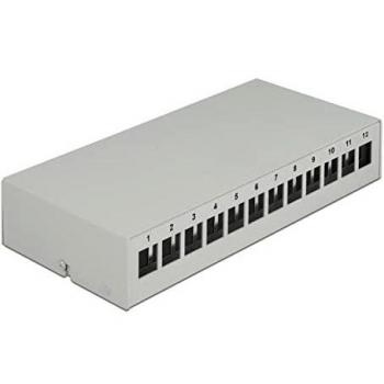Keystone 12-Port Patch Panel Delock Grigio – Accessorio IT