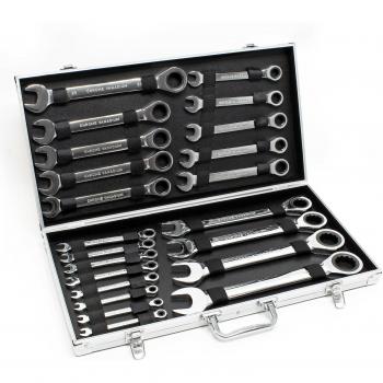Set de clés à cliquet avec clé de serrage 22 pièces