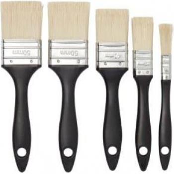 Set de 5 Pincéis Planos para Artes
