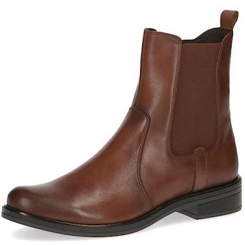 Caprice Bottines en Cuir Nappa Cognac