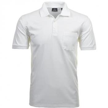 Weißes Ragman Herren Polo 5XL Baumwollmischung Casual Cut-Regular Short Sleeve Shirt