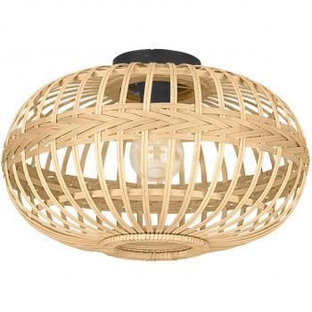 EGLO AMSFIELD Bambus Deckenleuchte in ovalem Design
