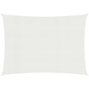 Voile d'ombrage 3x4 m en PEHD 160 g/m² Blanc