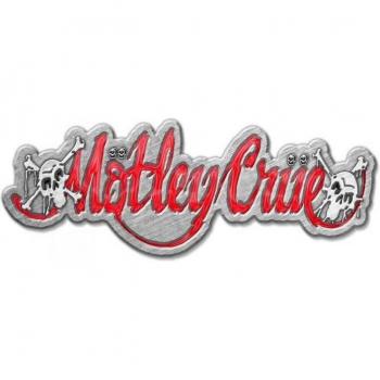 Motley Crue Dr. Feelgood Logobadge één maat rood/zilver