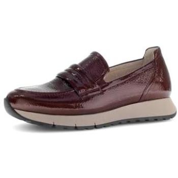 Gabor Wine‑Red Patent Loafers – Women's Edition, Size 5.5