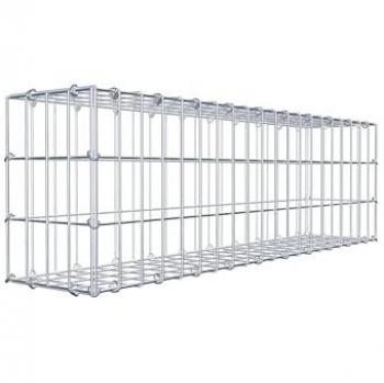 Gabion 100 cm × 30 cm × 20 cm – 5×10 cm de mailles – Anneaux en C – Fabrication Allemagne