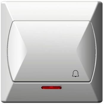 Ospel Lichtschalter mit Hintergrundbeleuchtung, Weiß