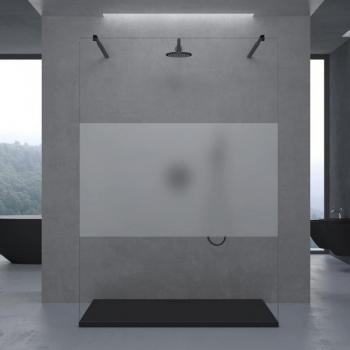 SOGOOD Duschwand Premium mit Doppel-Stabilisator