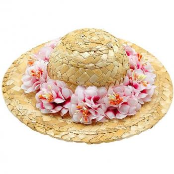 Dog Flower Straw Hat
