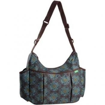 Okiedog Baby‑Messenger “Gala” Wickeltasche Braun/Türkis