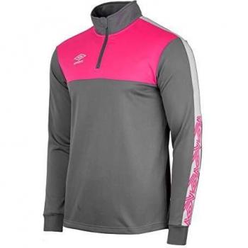 Covadonga Training Sweatshirt for Boys 4‑6 – Grey/Fuchsia