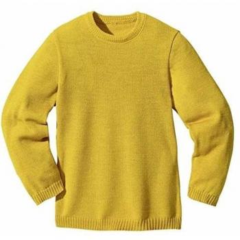 Disana Merino-Pullover 100% Bio-Schurwolle (Curry, 122/128)