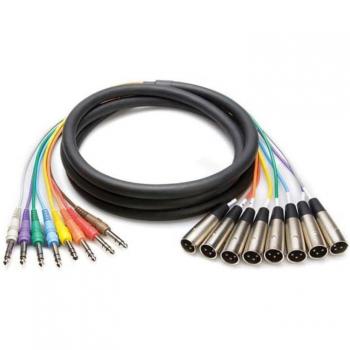 Hosa 8-Channel Stereo Snake Cable, 1/4 to XLR, 13.1'/4m