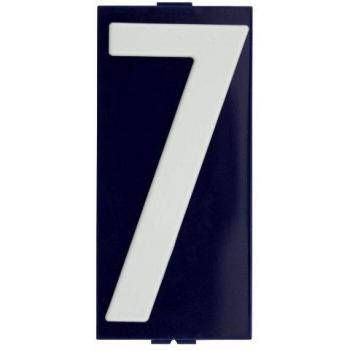 Plaquette Numéro Novap Chiffre 7 Bleu