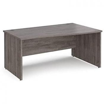 Dams Maestro 25 Grey Oak Wave Desk – End L Panel