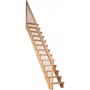 Dolle Raumspartreppe Lyon, 65 cm, gerade, mit Holzstäben