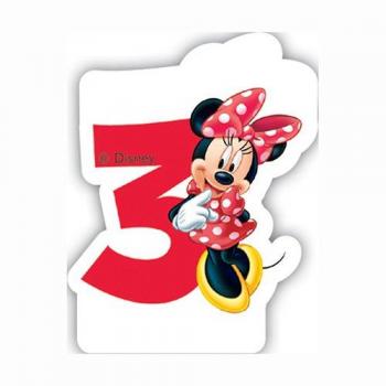 Bougie 3ème anniversaire Minnie Café