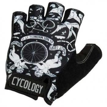 Cycology Velo Tattoo Guantes Cortos para Ciclismo
