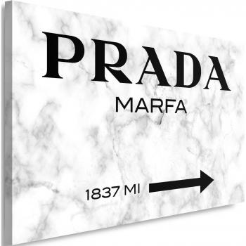 60x40 Gray Canvas Print Prada Marfa Gossip Girl Marble