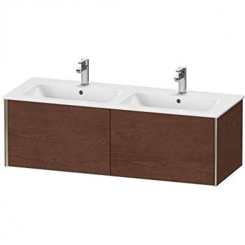 Duravit XViu 4029 Wandhängender Waschtischunterbau 2-Auszug für ME by Starck 233613 Champagner Matt American Nussbaum