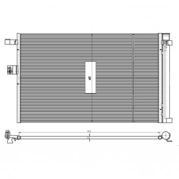 NRF 350462 Aluminium-Kondensator Klimaanlage