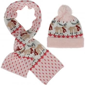 Infant Dinosaur Pompom Beanie Set
